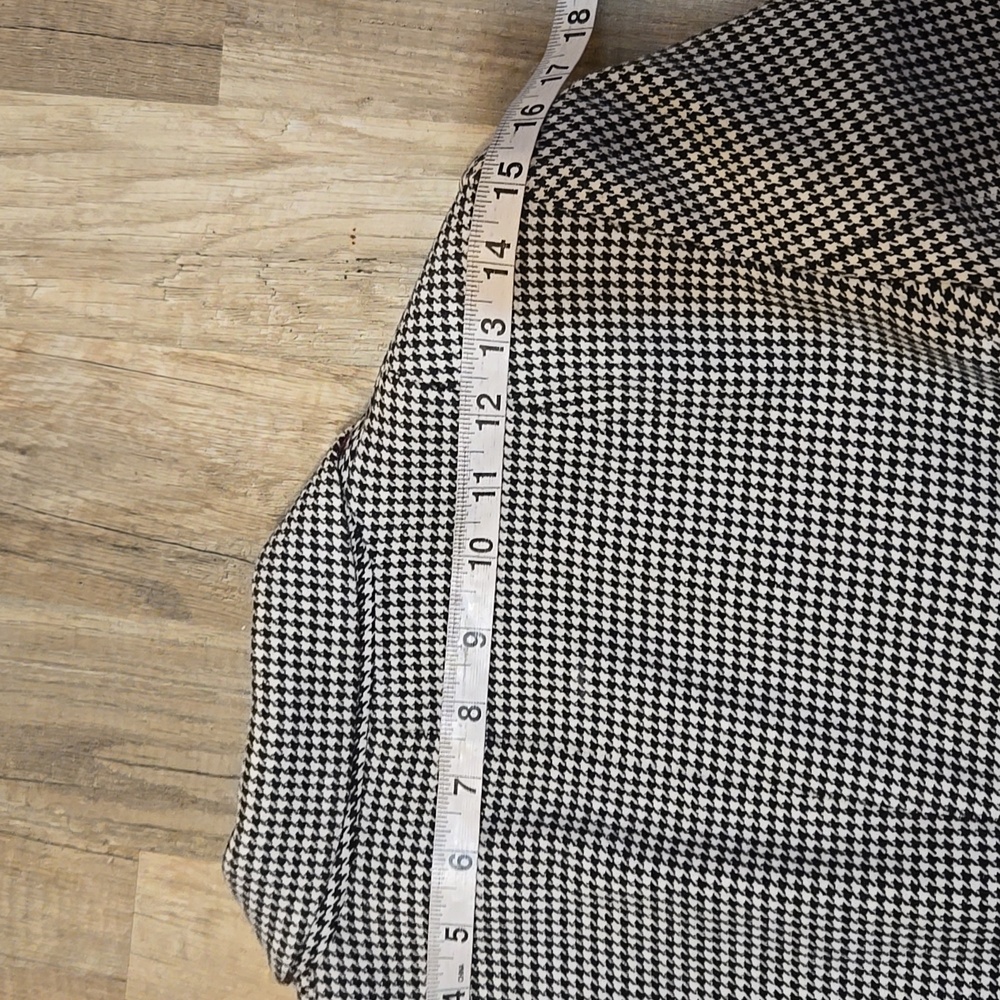 Banana Republic Women's Black and White Houndstooth Blazer Sz 2/XS - Picture 6 of 15